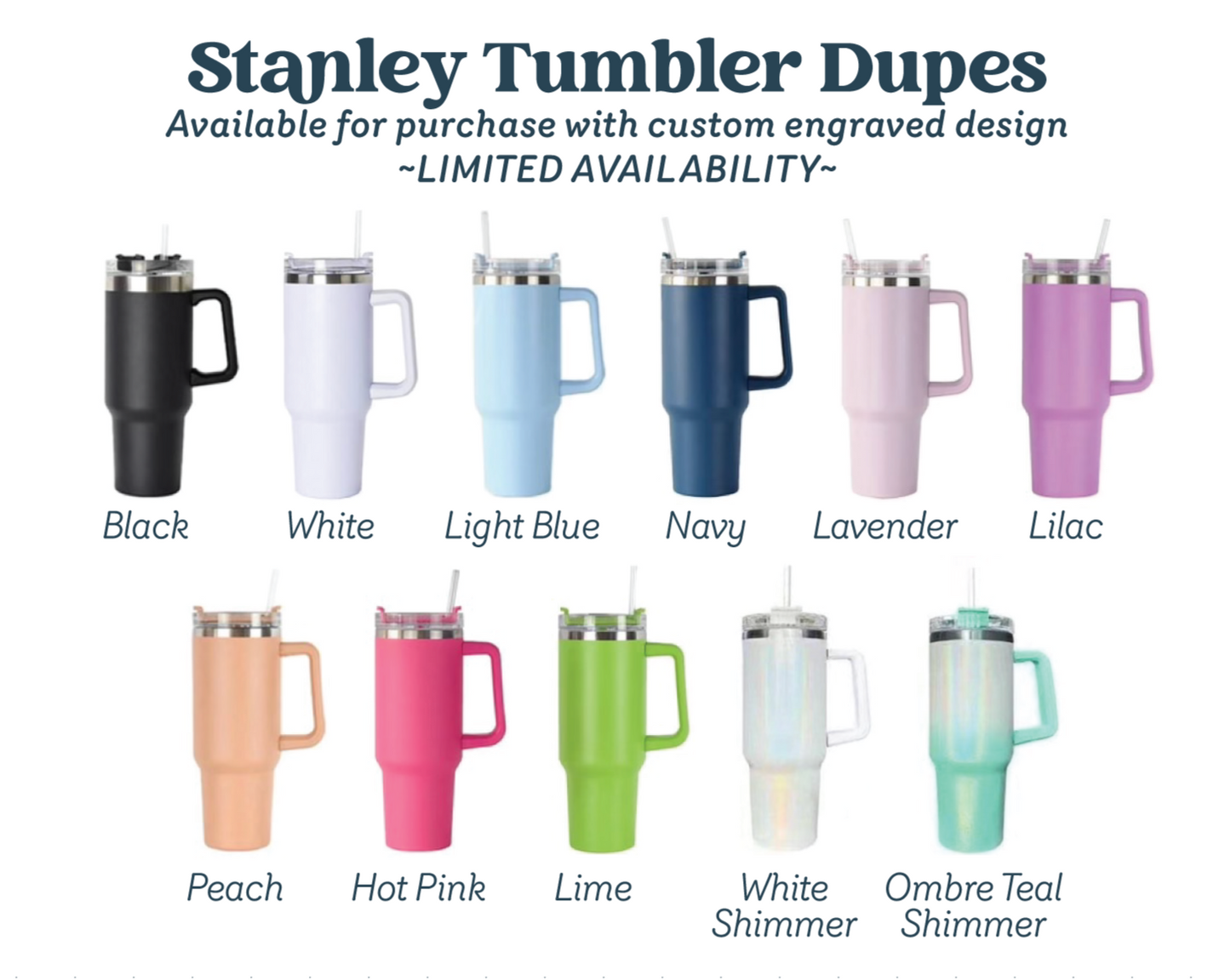 40 oz. Tumbler with Engraving