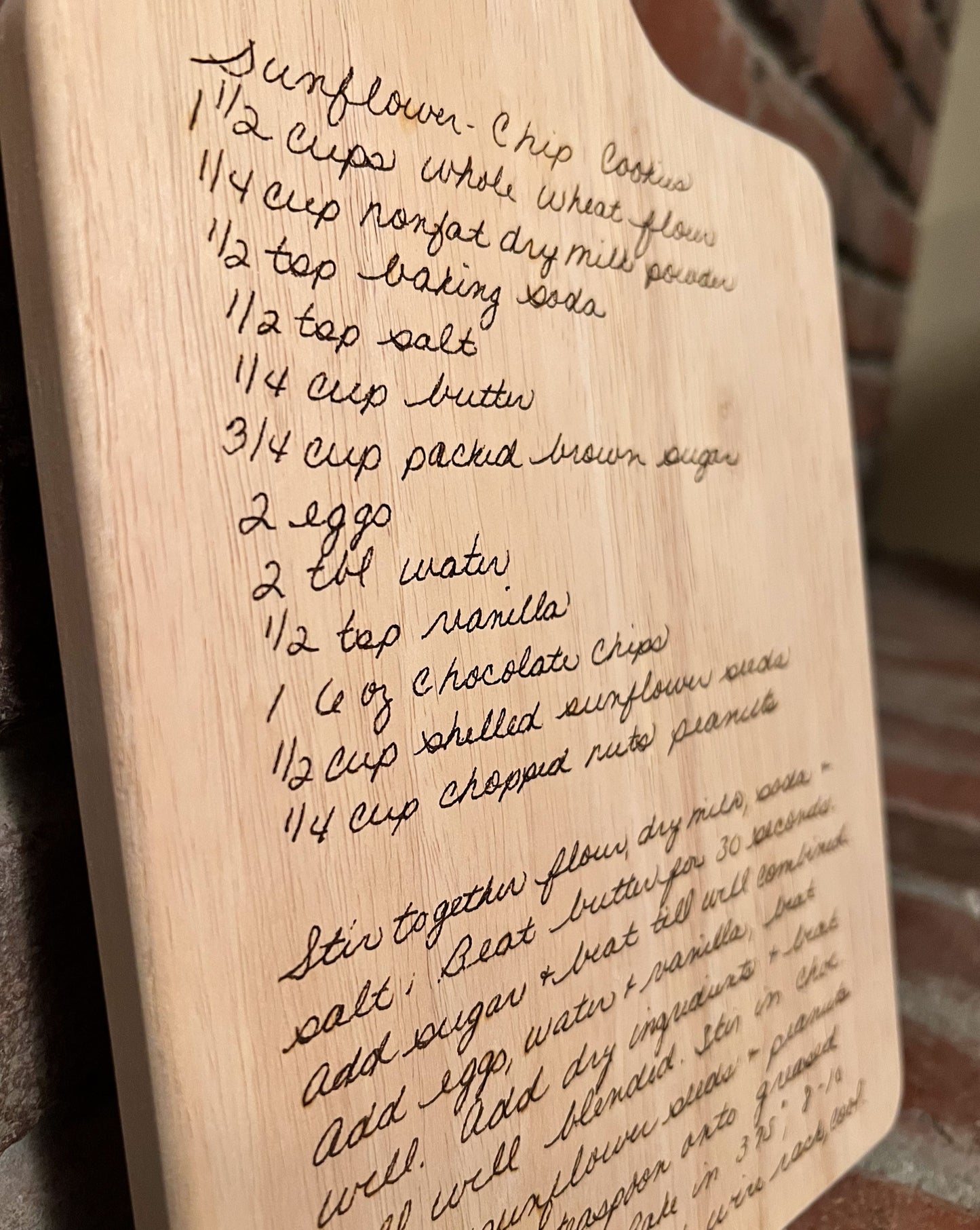 Custom Engraved Recipe Boards