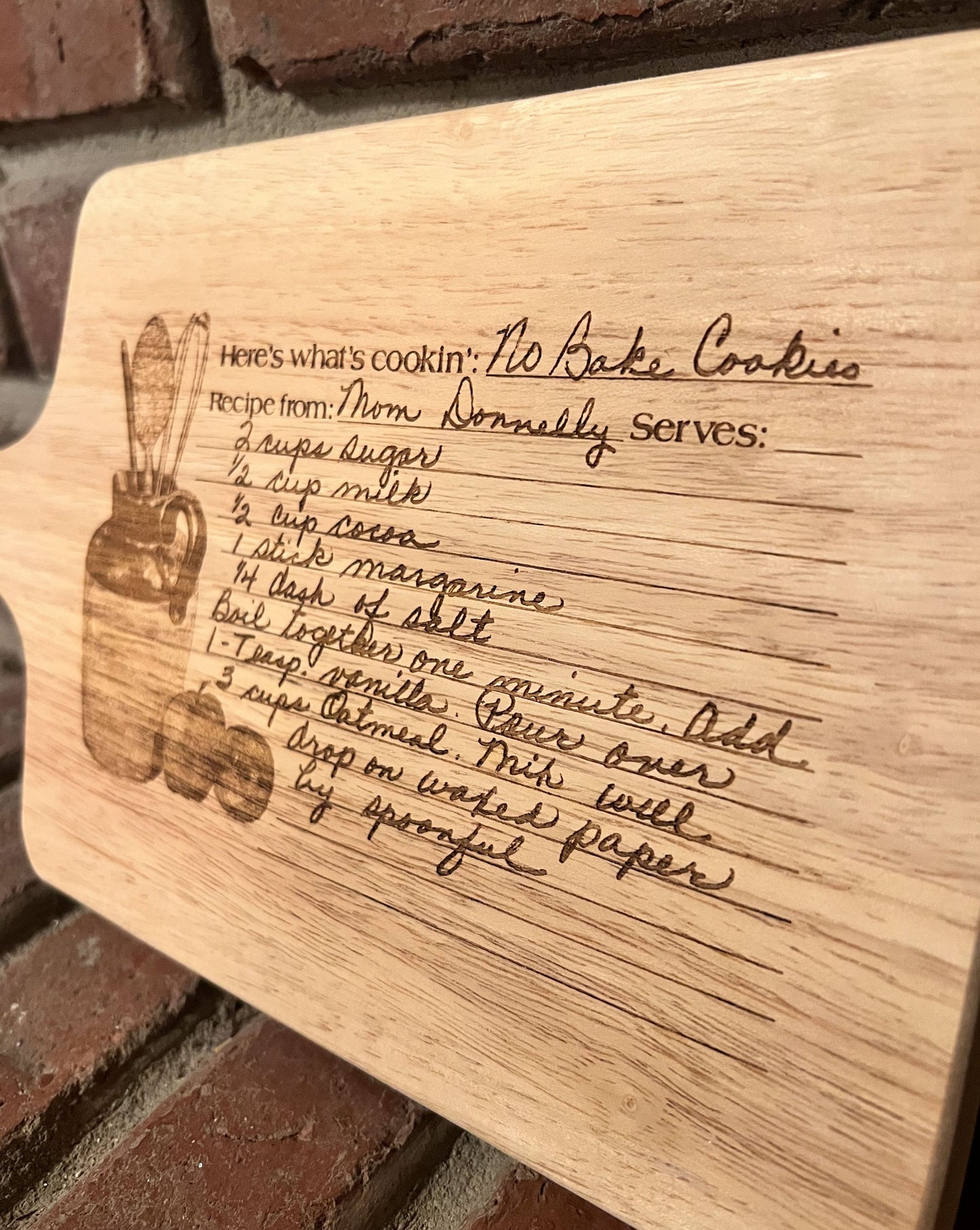 Custom Engraved Recipe Boards